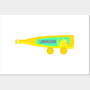 Funny lemonade limousine (b) Posters and Art